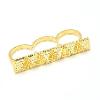 Gold Pyramid Triple Ring (RLS020) Instock $7.50
