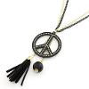 Peace Black (NLS238) Instock $7.50