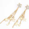 Starry Chain Stud Earring (DEC003) Instock $12.90