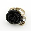 Vintage Euro Design Black Rose Ring (RLS017) Instock $7.00