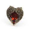 Vintage Wing Red Heart Ring (RLS011) Instock $5.00